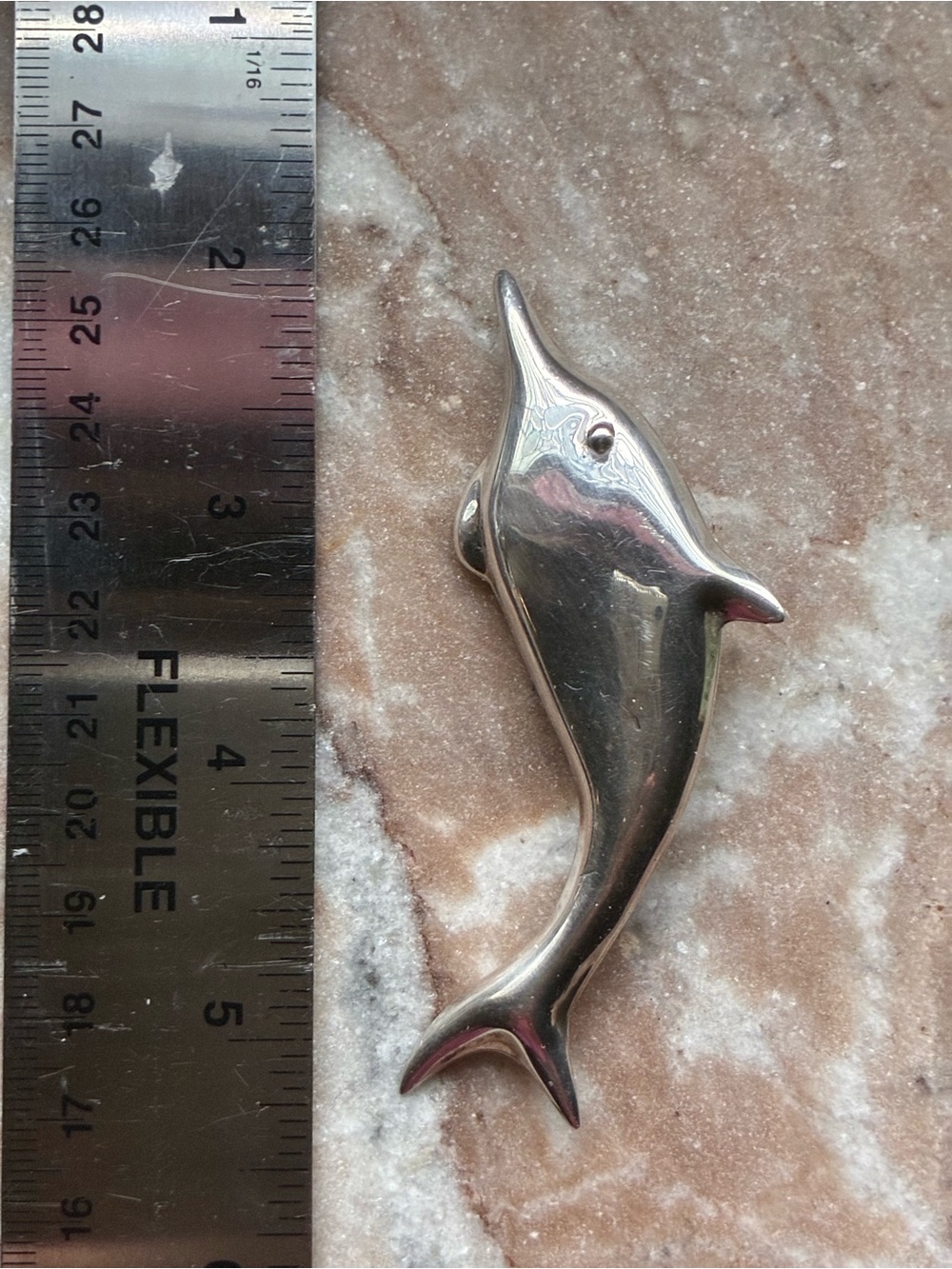 Sterling silver Dolphin pin Brooch